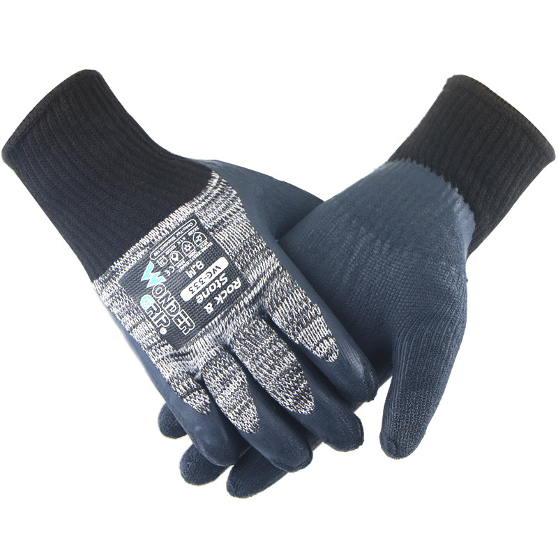 Multi-power WG-333 latex coating industry high temperature resistant thermal insulation gloves abrasion resistant anti-slip logistics carry 250 degrees