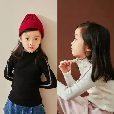 Pear small leisure girl high neck sweater 2020 Autumn New Korean version of warm wild playing girl sweater top