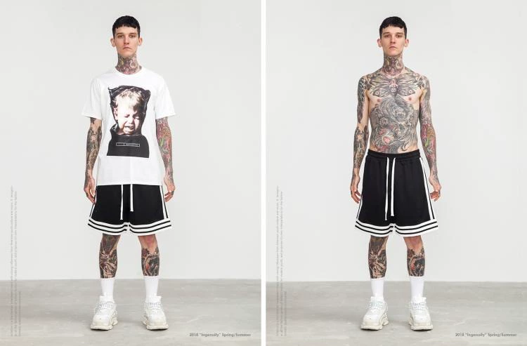 Thương hiệu thủy triều quốc gia nam và nữ BF đôi INS đường phố hip hop giản dị bóng rổ thể thao sọc nhấn quần short màu