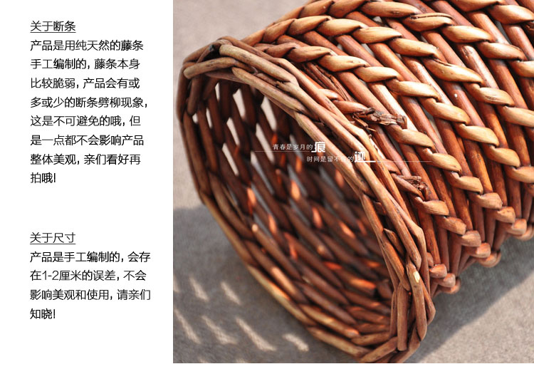 Bình hoa mây làm bằng tay giỏ hoa wicker hoa chậu trang trí cắm hoa trang trí nhà giả hoa chậu hoa - Trang trí nội thất mua đồ trang trí phòng ngủ