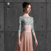 Italian Imports Dell Lo Milano Ballet Dancing 70% Sleeves Lace Practice Gymnastics Suit 22059