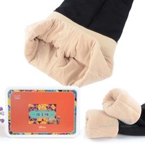 2021 gold camel monarch suede 6300D winter style double layer garnter thickened warm lady with underfoot stomatpants socks