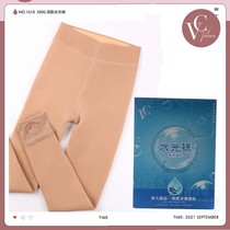 VC1610 Water Light Socks With Underpants Winter Style Plus Suede Steel Wire Mask Light Leg God Instrumental Meat Complexion Stomps Socks