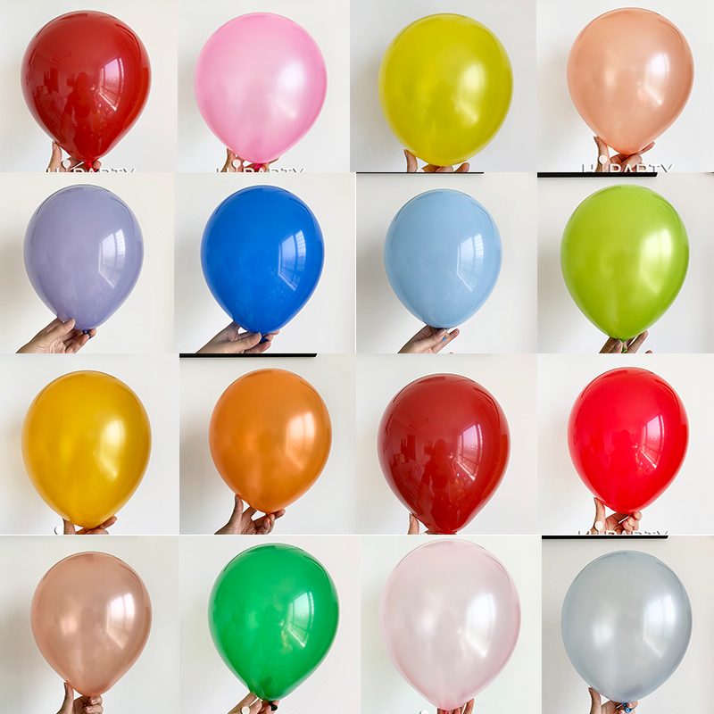 Net Red Macaron Color Blue Pink Red Green Grey Gold Yellow Balloon Creative Wedding 7 New Year's Eve Birthday Party Decorative supplies