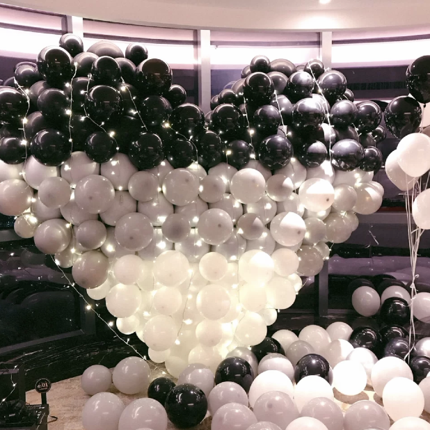 Stereoloving Birthday Cours Wedding men and women Birthday Nets Red Creativity Decoration Festival Hotel Placement Balloons