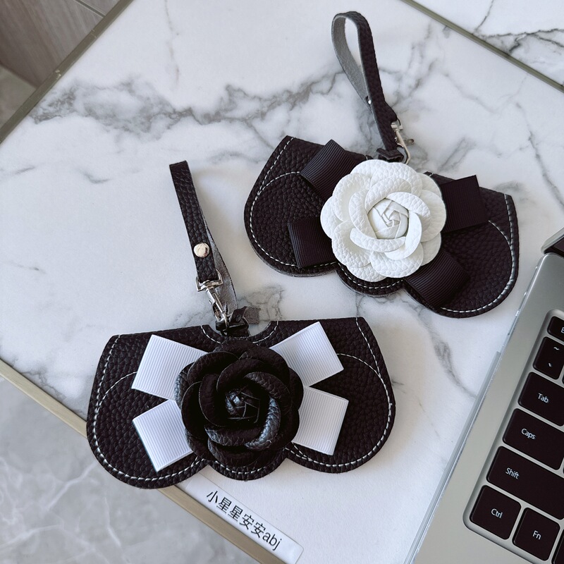 Fashionable Large Flower Leather Portable Glasses Bag, High-End Sunglasses Bag, Glasses Case, Sunglasses Storage Bag