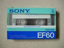 Very cost-effective 86 version of SONY SONY EF60 blank tape recording tape