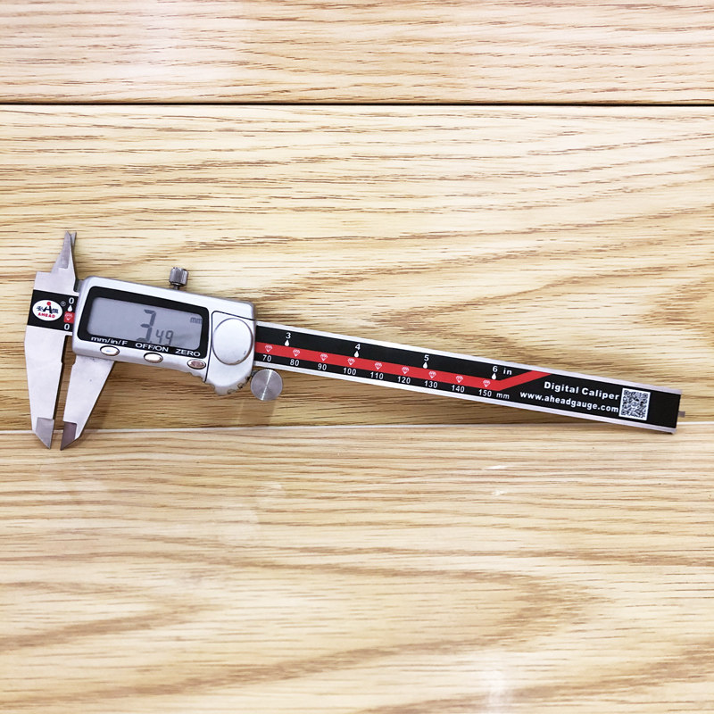 Anheng Industrial Grade High Precision Full Metal Stainless Steel Digital Display Cruise ruler 150200 300mm0 01mm