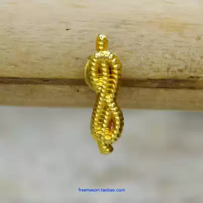 Masonic European and American retro creative fun title tail snake collar pin gold Ouroboros badge banquet brooch