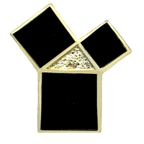 Co-Economy Bi's Theorems Pattern Personality Creative Men Career Positive Dress Small Brooch Inn Temperament Dinner Collar