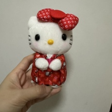 Сувенир Hello Kitty 现货日本带回hello kitty日系和风主题可爱毛绒挂件