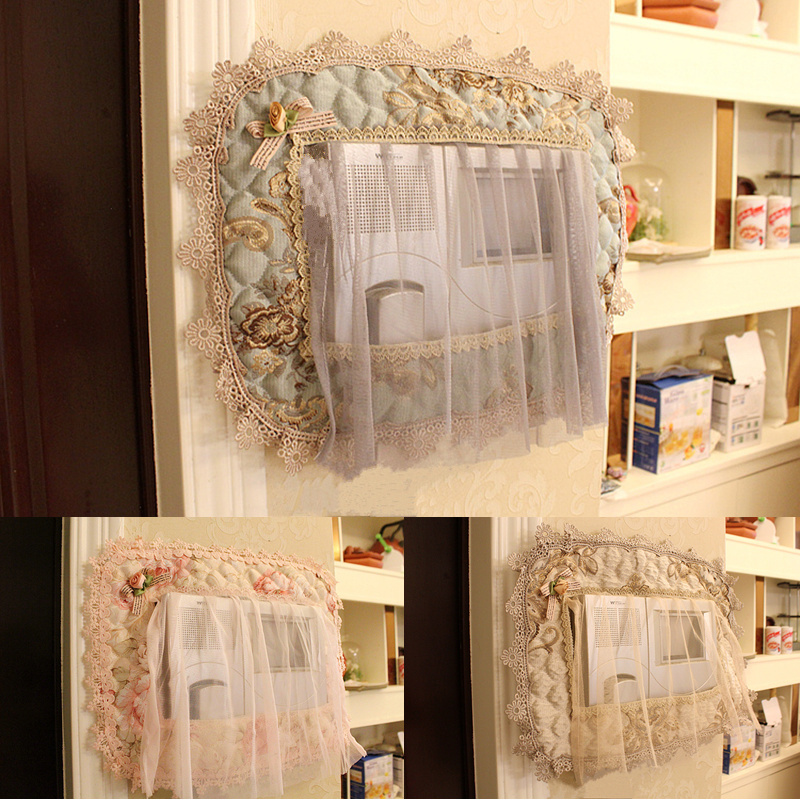 Lace dust cover doorbell cover fabric video phone cover living room meter box cover doorbell sticker custom custom European style