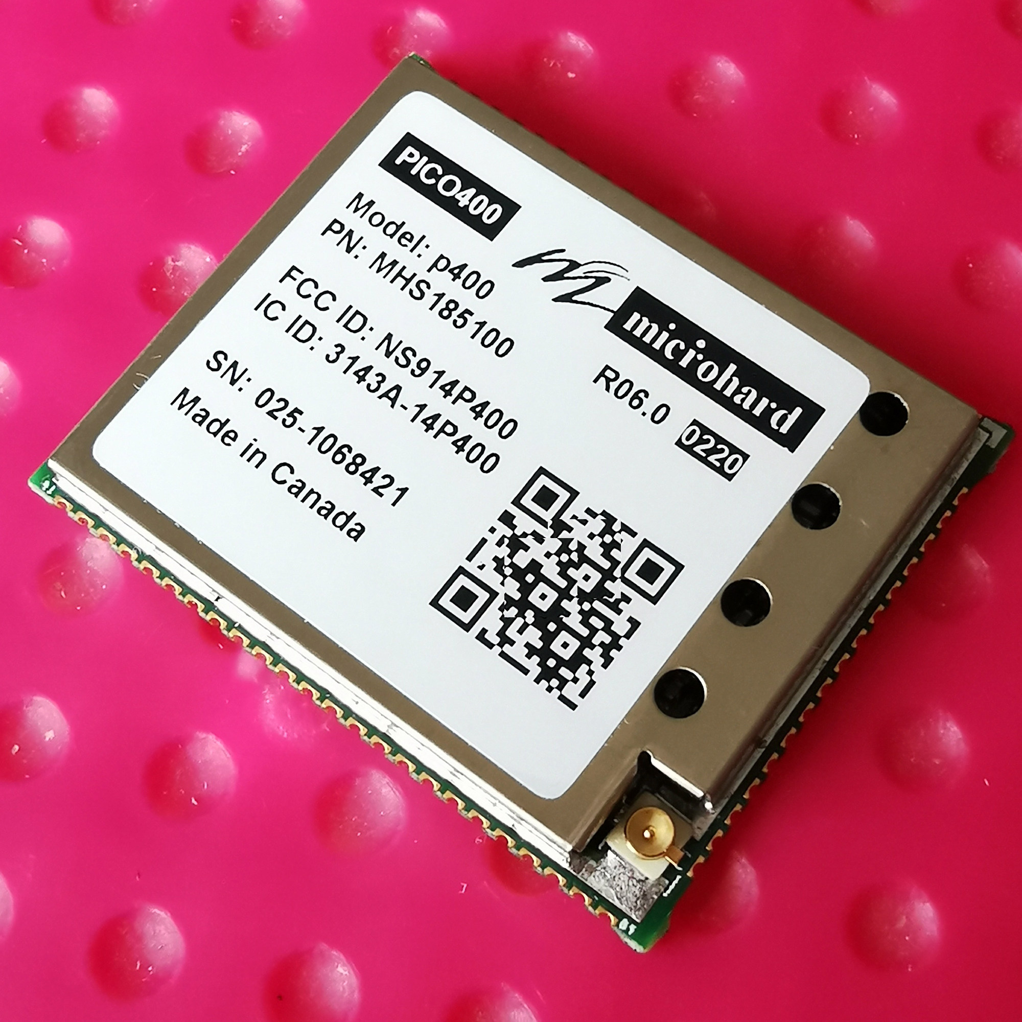 Microhard P400 High Power 2W Dual Band Wireless Data Transmission Radio Module 400Mhz MHS185100