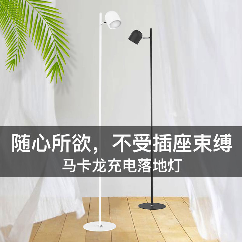 An BMW Karon ins wind study net red bedroom living room lamp minimalist bedside Nordic led charging floor lamp