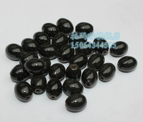 Томариновые бусины глазированные яркие утиные яйца.