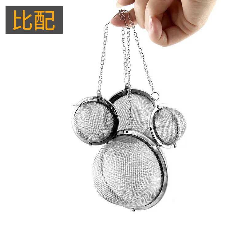 () 304 stainless steel seasoning ball Weibao tea filter tennis ball tea seasoning ball halogen ball soup