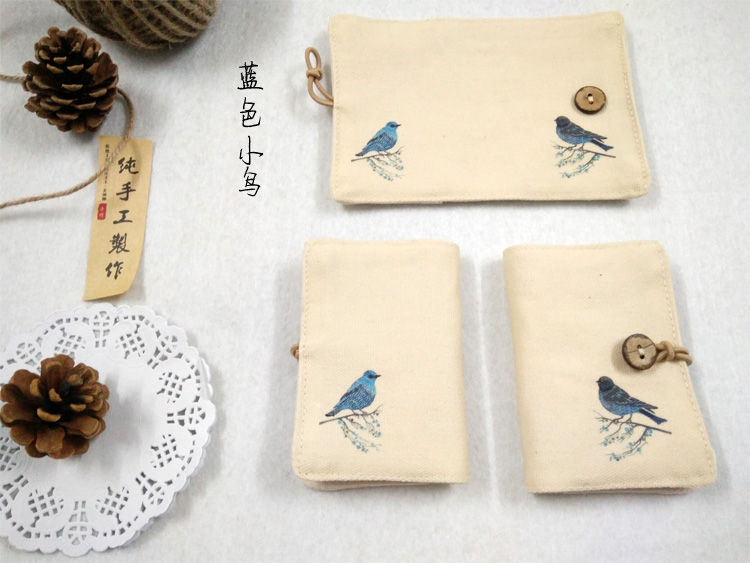 Canvas gói gói chống khử gió Trung Quốc cổ sen cô gái văn học và nghệ thuật tươi Sen dễ thương phim hoạt hình nam in vải ví nữ đẹp