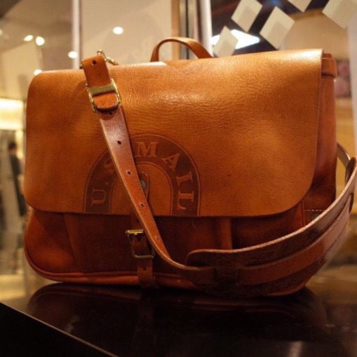 vintage leather us mail bag