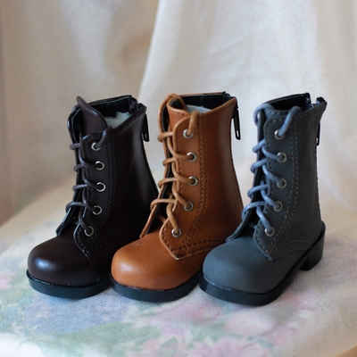 taobao agent [Flower Ling] 1/4bjd MSD 4 -point giant baby shoes versatile middle boots, locomotive boots leather boots