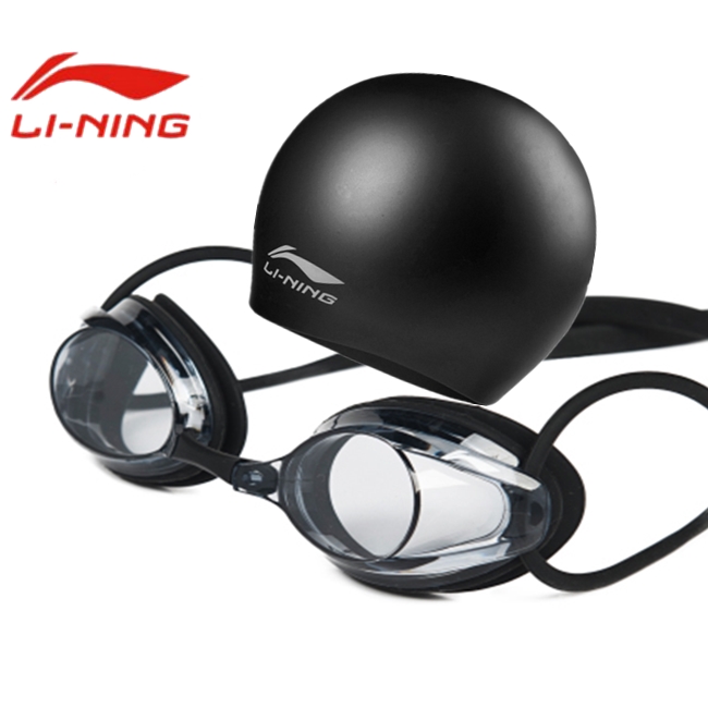 Li Ning Professional Race Speed Race Swimming Goggles High Definition Waterproof Anti-Fog Swimming Goggle Coach Recommendation 7 Color Optional Model 108