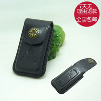 Real cowskin handmade key bag suitable for Mitsubishi Outlander Yishen custom key protective cover hanging waist anti-fall and loss