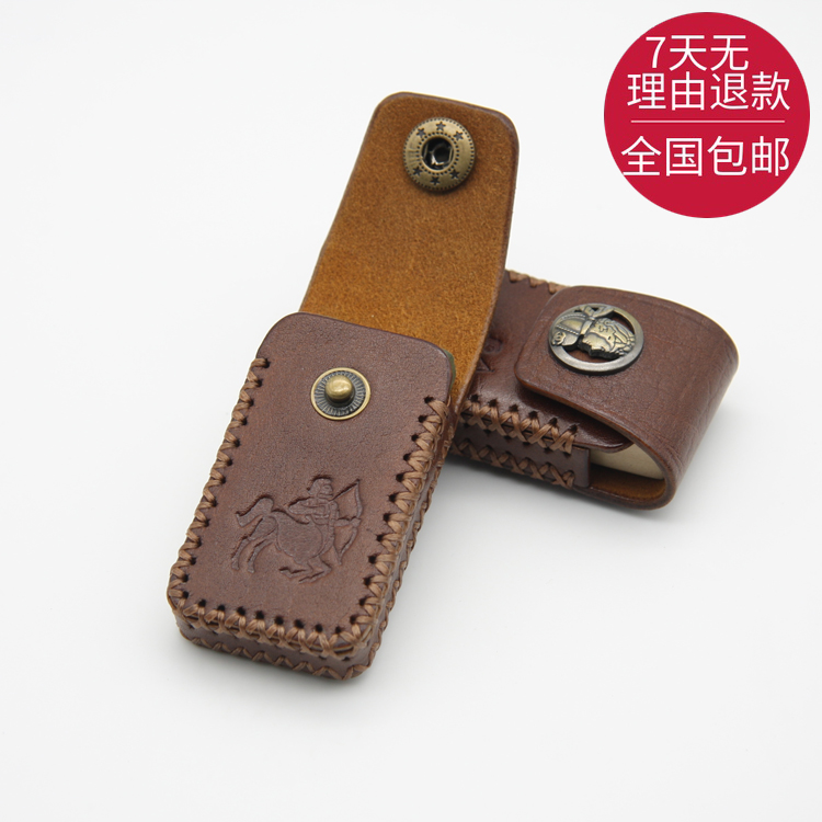 Genuine leather handmade lighter case is suitable for Givenchy men's business leisure hanging waist anti-drop protective case custom-made