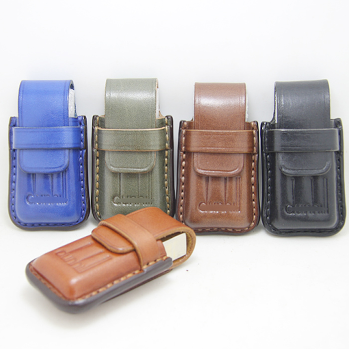 Real leather handmade lighter leather cover suitable for denehill road lighter cover hanging waist protective sleeve original new pint for size