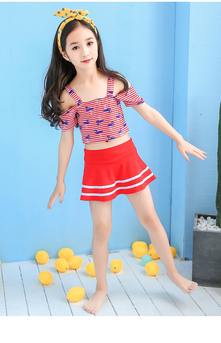 Đồ bơi nữ chia bé gái Hàn Quốc cho bé 6-7-8-9-10 tuổi Đồ bơi trẻ em nữ đồ bơi trẻ em - Bộ đồ bơi của Kid đồ bơi dài tay cho bé gái