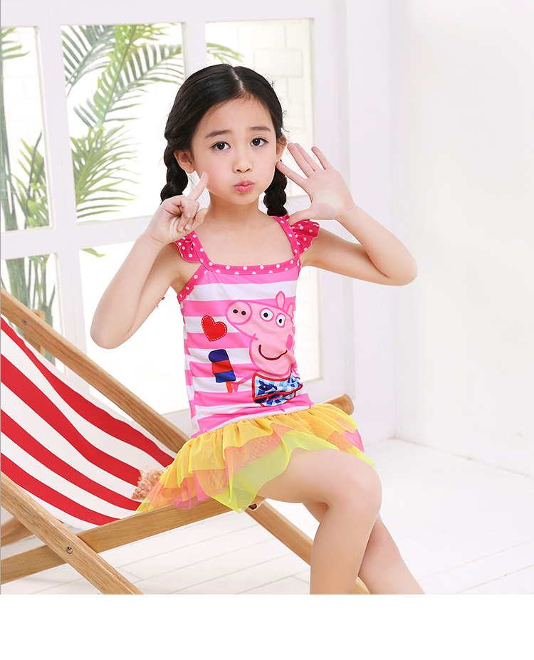 Đồ bơi trẻ em 3-6 tuổi nữ trẻ em dễ thương kiểu váy công chúa mùa xuân nóng - Bộ đồ bơi của Kid bộ bơi dài tay bé gái