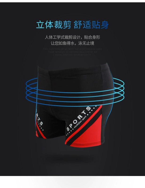 2018 mới nam nylon thời trang eo thấp boxer quần bơi mùa xuân nóng phù hợp với áo tắm XL quần bơi nam