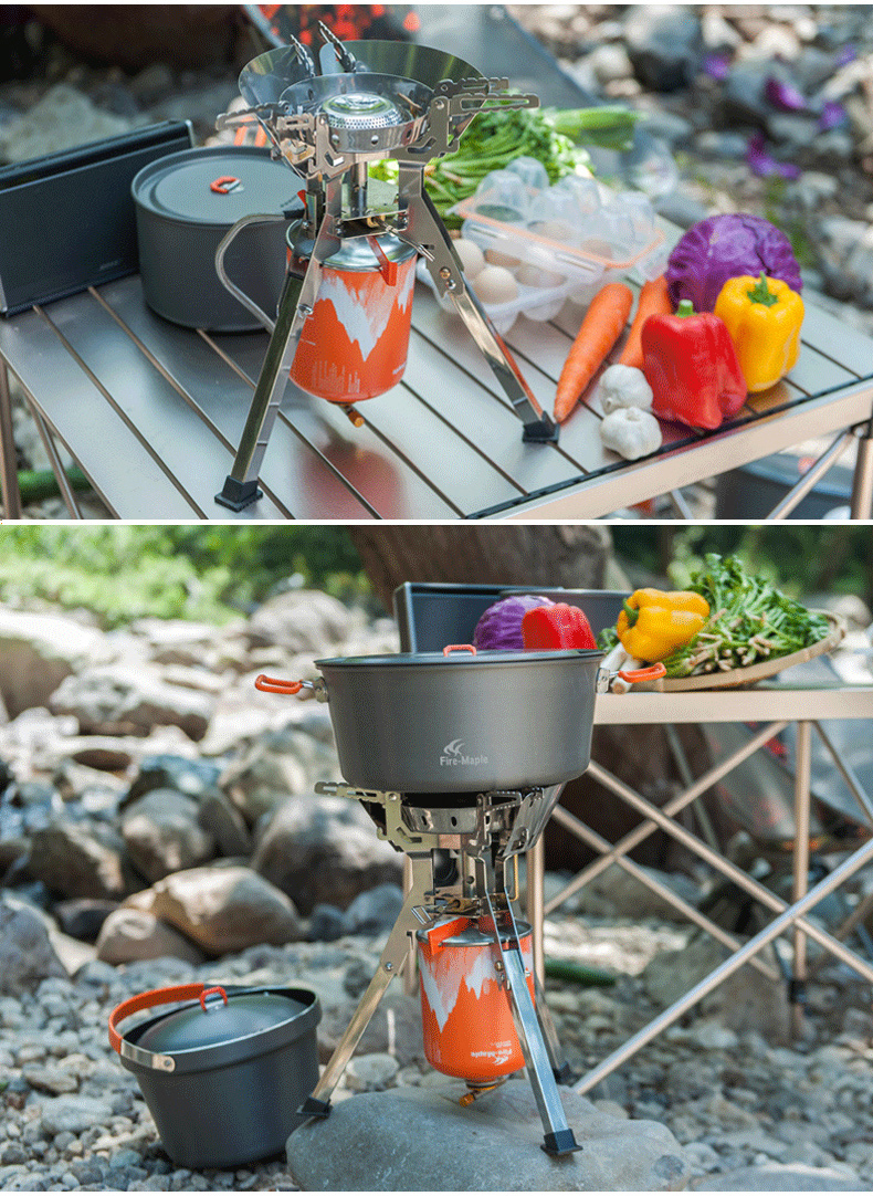 Fire Maple sản phẩm ngoài trời FMS-108 Titan bếp cắm trại công suất cao dã ngoại dã ngoại dã ngoại bếp gas - Bếp lò / bộ đồ ăn / đồ nướng dã ngoại bếp ga mini giá