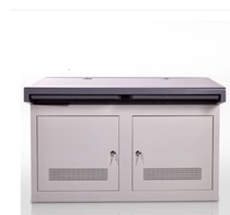 Newly upgraded all-steel countertop dual console dual console monitoring cabinet dual platform