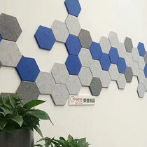 Recording studio sound-absorbing board Hexagonal piano room wall Decent sound insulation board Home decoration Kindergarten display board Photo wall