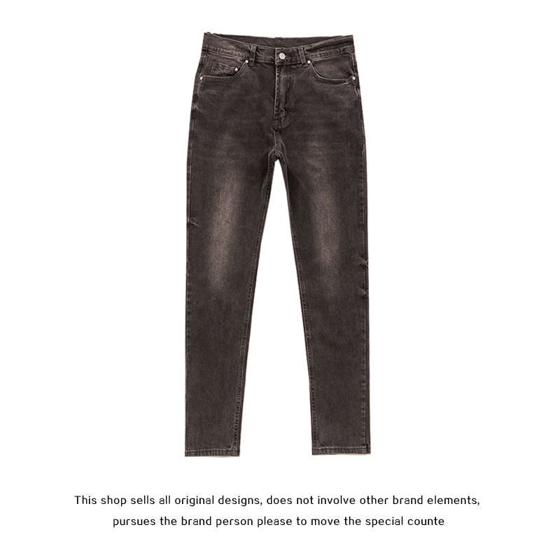 20SS fog amiri tide brand black cow old slim jeans men's and women's black cow basic high street SLP