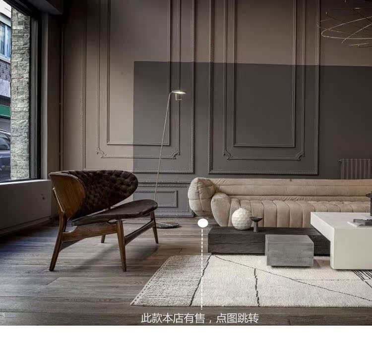 Trong nhà mềm thiết kế ghế đồ nội thất baxter túi sofa đơn tựa lưng giải trí thanh phân - Đồ nội thất thiết kế ghế tròn