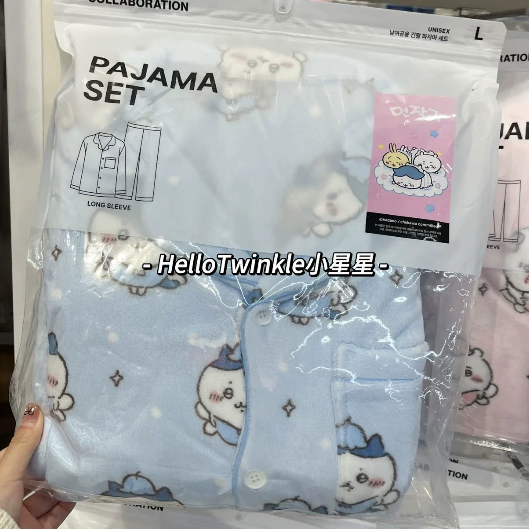 Оригинальные пижамы Spao с участием чиикавы 2026 весна-лето | одинаковый стиль для мужчин и женщин