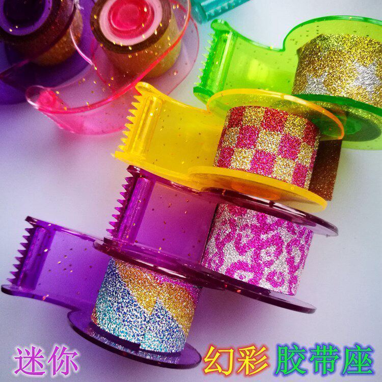 Color shimmery patterned mini-magic color Venus Adhesive Tape Holder decorative creative handmade label Patterned Paper Beauty Gel Paste