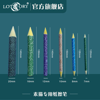 Old man's head, large, medium and small rice paper for wiping pen