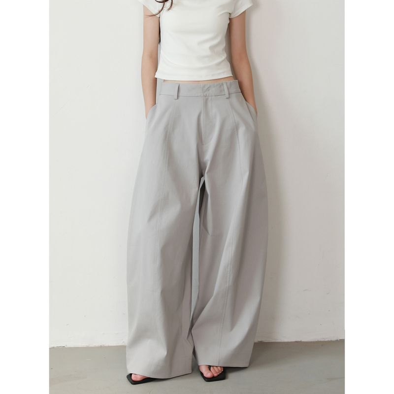 Restaurant-Style Star Fruit Pants, Three-Dimensional Silhouette with Subtle Texture, Versatile and Unique Casual Pants, Wide-Leg Trousers for Women, New Spring/Summer Style Restaurant-Style Star Fruit Pants, Three-Dimensional Silhouette with Subtle Texture, Versatile and Unique Casual Pants, Wide-Leg Trousers for Women, New Spring/Summer Style