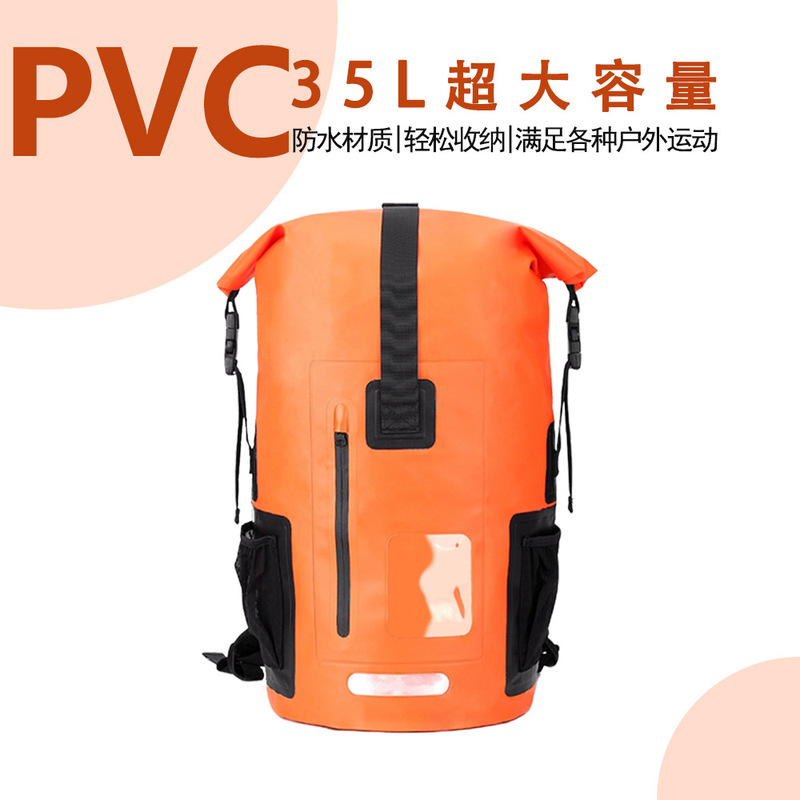 Free Shipping, Durable and Wear-Resistant, Diving, Outdoor, Multi-Functional, Beach, Mountaineering, Hiking, Camping, Large-Capacity Waterproof Pvc Backpack