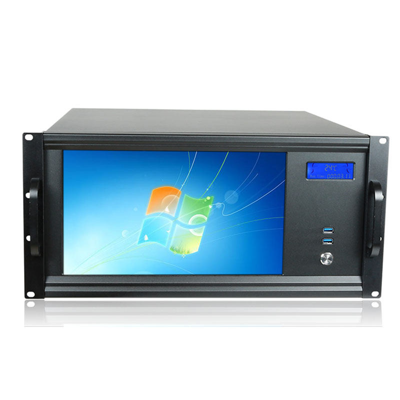 5U host shell industrial control with screen touch display integrated industrial computer EATX two-way workstation server big motherboard