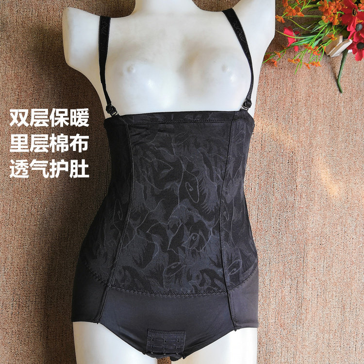 Winter double plastic body inner clothes pants ultra high waist collecting stomach warm belly warm PP bunches pants with hip pants postpartum women