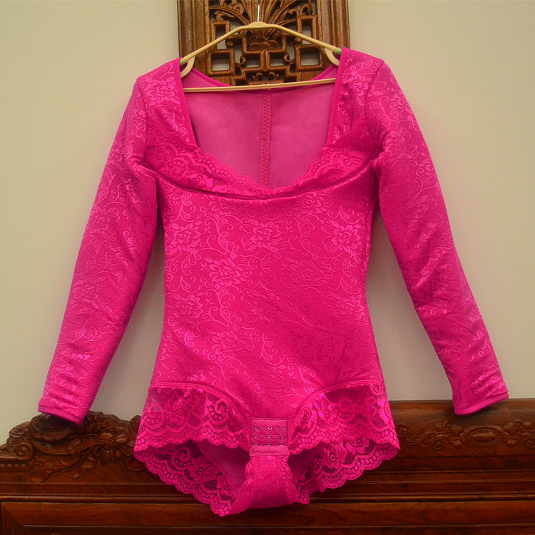 Winter heating coat Cotton coat special thickened northern big quilted jacket Triangle long-sleeved jumpsuit thickened velvet shapewear underwear