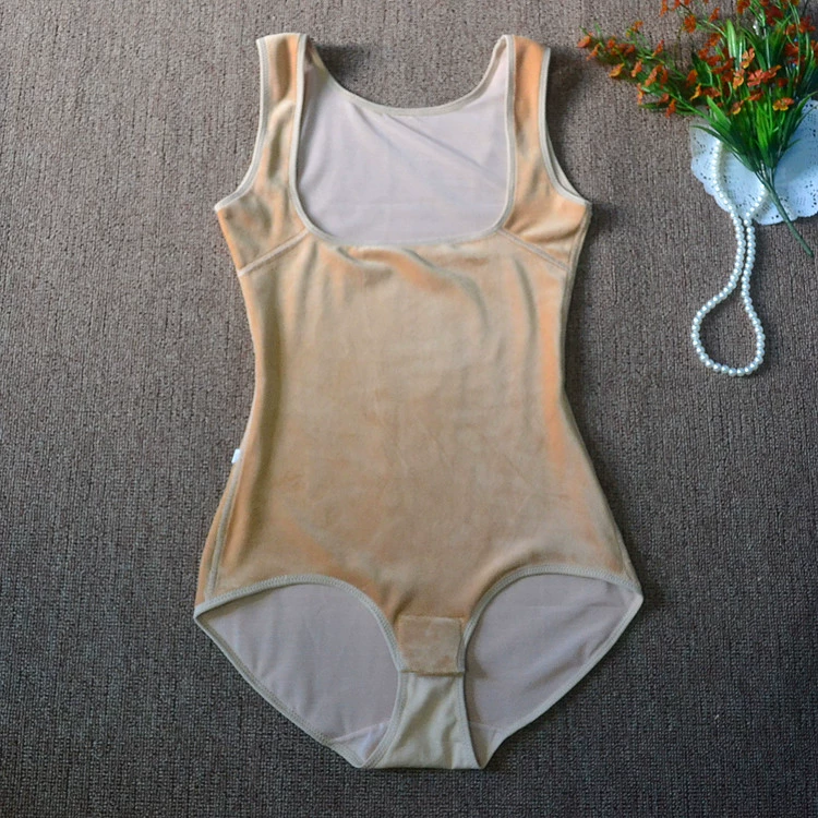 Mùa thu và mùa đông dày cộng với nhung ấm một mảnh cơ thể định hình đồ lót đồ lót nhiệt giảm béo corset phụ nữ sau sinh cho con bú bộ đồ lót 1 mảnh mùa thu