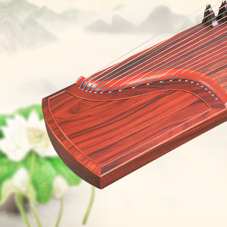 Huaizhen Baosu Tongyun Musical Instruments Adults and Children Play Collection Grade Solid Wood Guzheng Black Suanzhi Plain Noodles