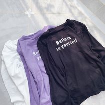 The girl long sleeve T-shirt 2021 New Korean version of Little Girl coat modal late autumn childrens base shirt