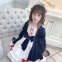 Ran Ran lolita princess dress 2021 New Net red dress lolita childrens skirt girls autumn dress