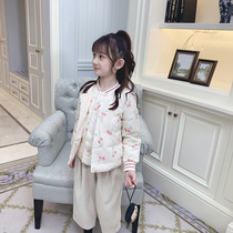 Ran Rans girl down liner 2021 autumn and winter New thick vest white duck down to wear winter childrens cotton clothes