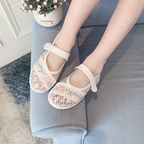 Girls Hanfu shoes Summer 2021 New Baby Baby embroidery costume shoes mesh gauze children old Beijing cloth shoes