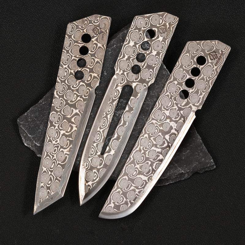 金属growl M390大马士革夹钢CKB2钛合金九区猎鹰毒液，专业美工